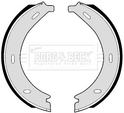 BORG & BECK Комплект тормозных колодок BBS6257